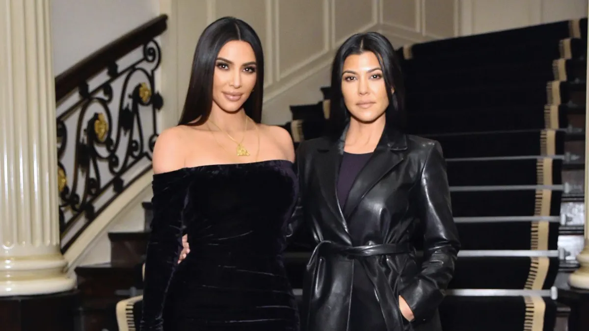 Kim and Kourtney Kardashian