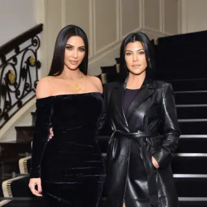 Kim and Kourtney Kardashian