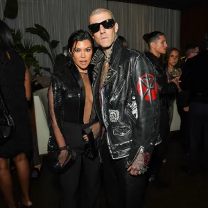GQ Men of the Year Party 2022 at The West Hollywood EDITION - Inside, Kourtney Kardashian and Travis Barker