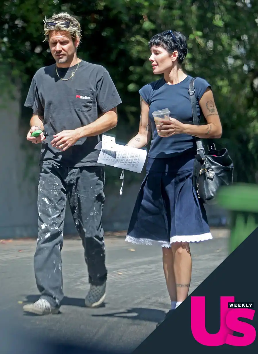 Halsey and ex-boyfriend Alev Aydin are pictured together for the first time since their split 352