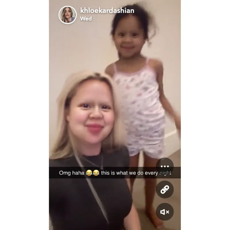 Khloe Kardashian and Daughter True Hilariously Try Bald Filters