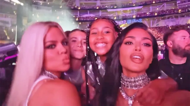 Kim and Khloe Kardashian Take Penelope to Beyonce B-Day Show