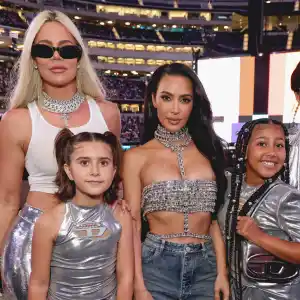 Kim and Khloe Kardashian Take Penelope to Beyonce B-Day Show