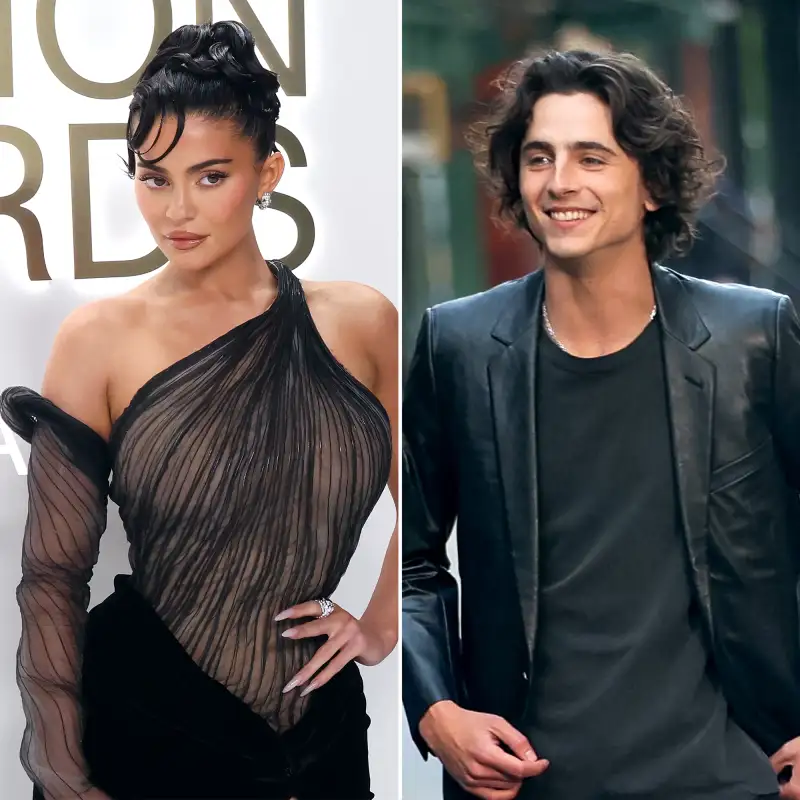 Kylie Jenner and Timothee Chalamet Cuddle Up in Her Phone Lock Screen