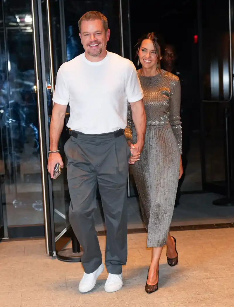 Matt Damon and Luciana Barroso Hot Pics