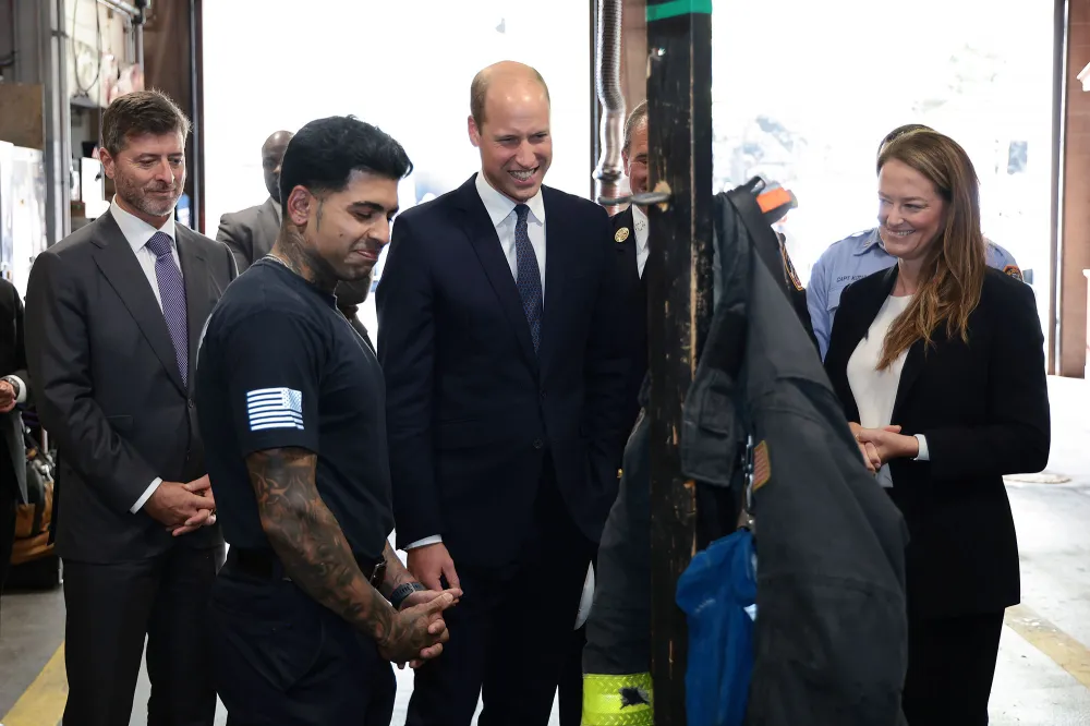 Prince William Is All Smiles As He Visits Firehouse and Jokes with Locals 2