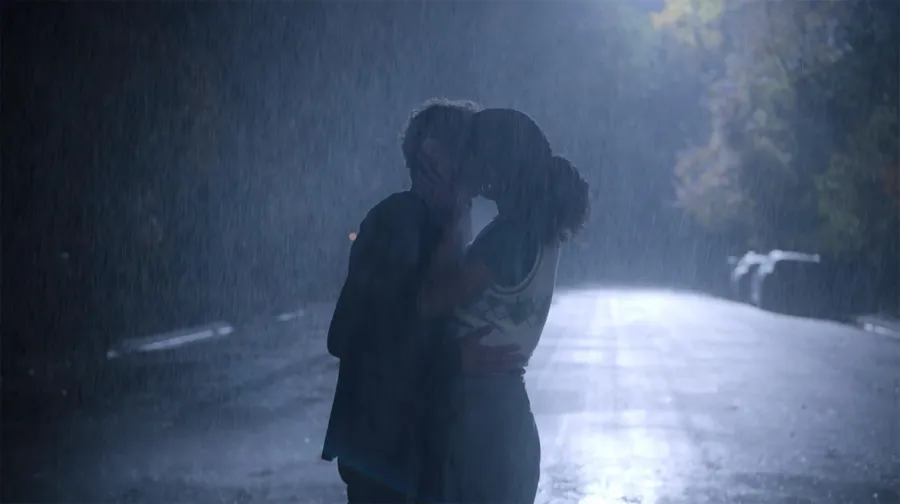 Ricky and Gina High School Musical The Musical The Series Most Romantic TV Rain Kisses of All Time