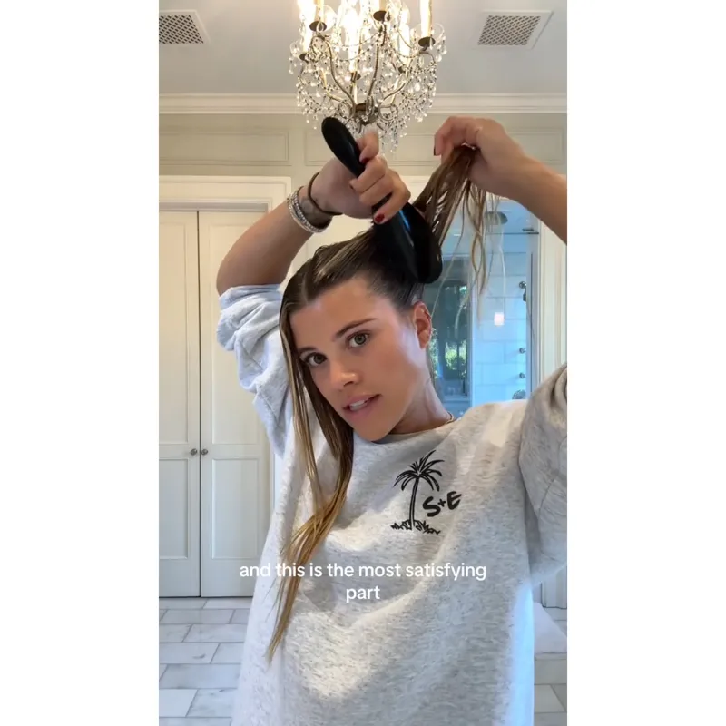 Sofia Richie Demonstrates How to Create Her Sleek Lazy Girl Bun