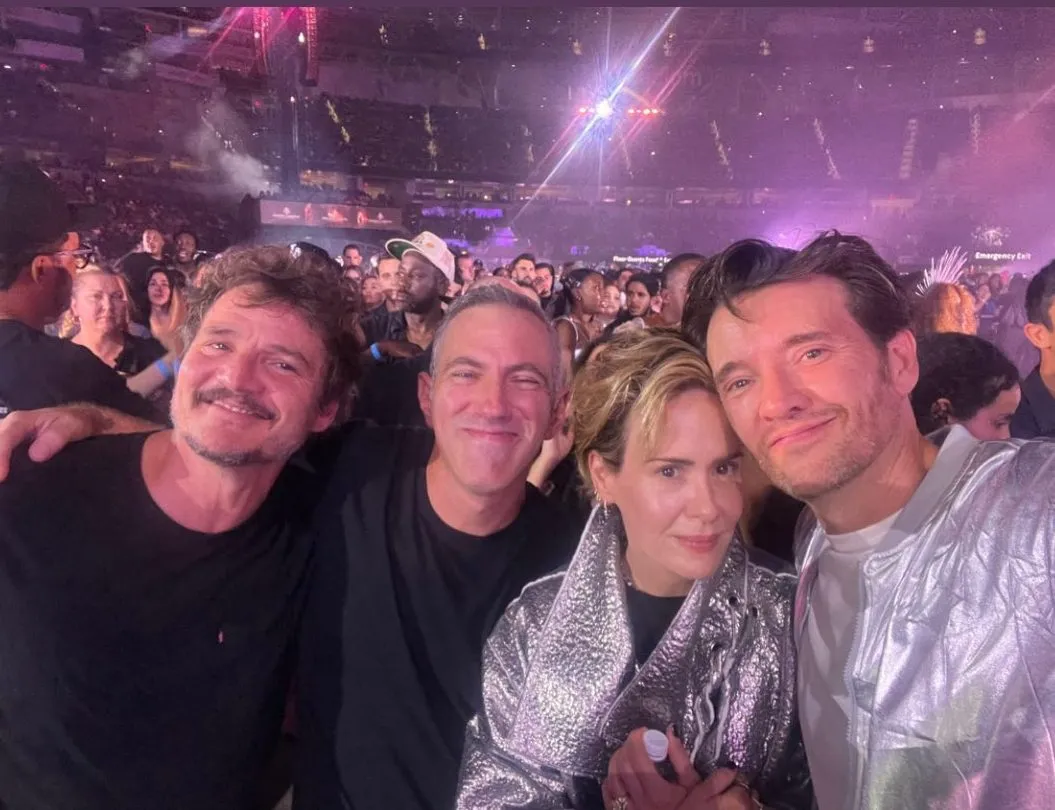 Stars at Beyonce - Pedro Pascal and Sarah Paulson