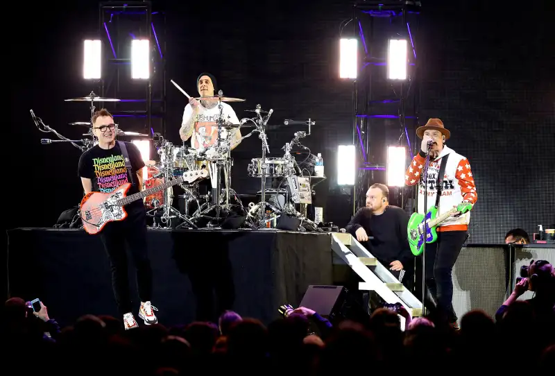 Travis Barker Leaves Blink-182 Tour Early for Urgent Family Matter Mark Hoppus Matt Skiba