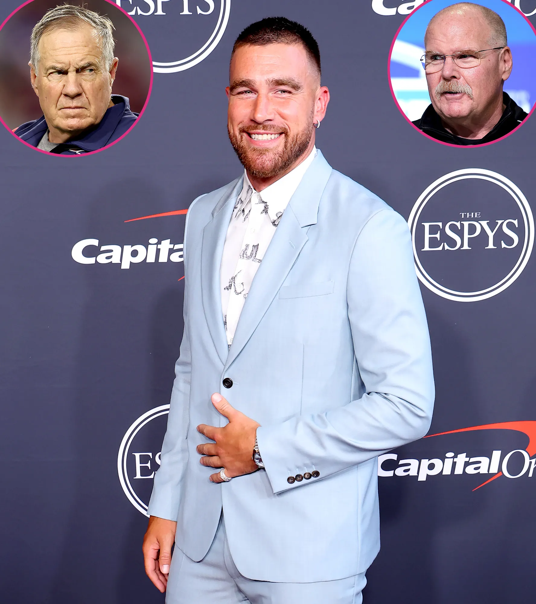 Travis Kelce Laughs Off Coaches Bill Belichick and Andy Reid's Comments About Taylor Swift