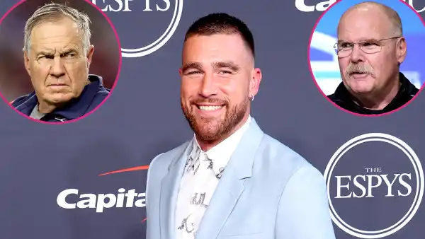Travis Kelce Laughs Off Coaches Bill Belichick and Andy Reid's Comments About Taylor Swift
