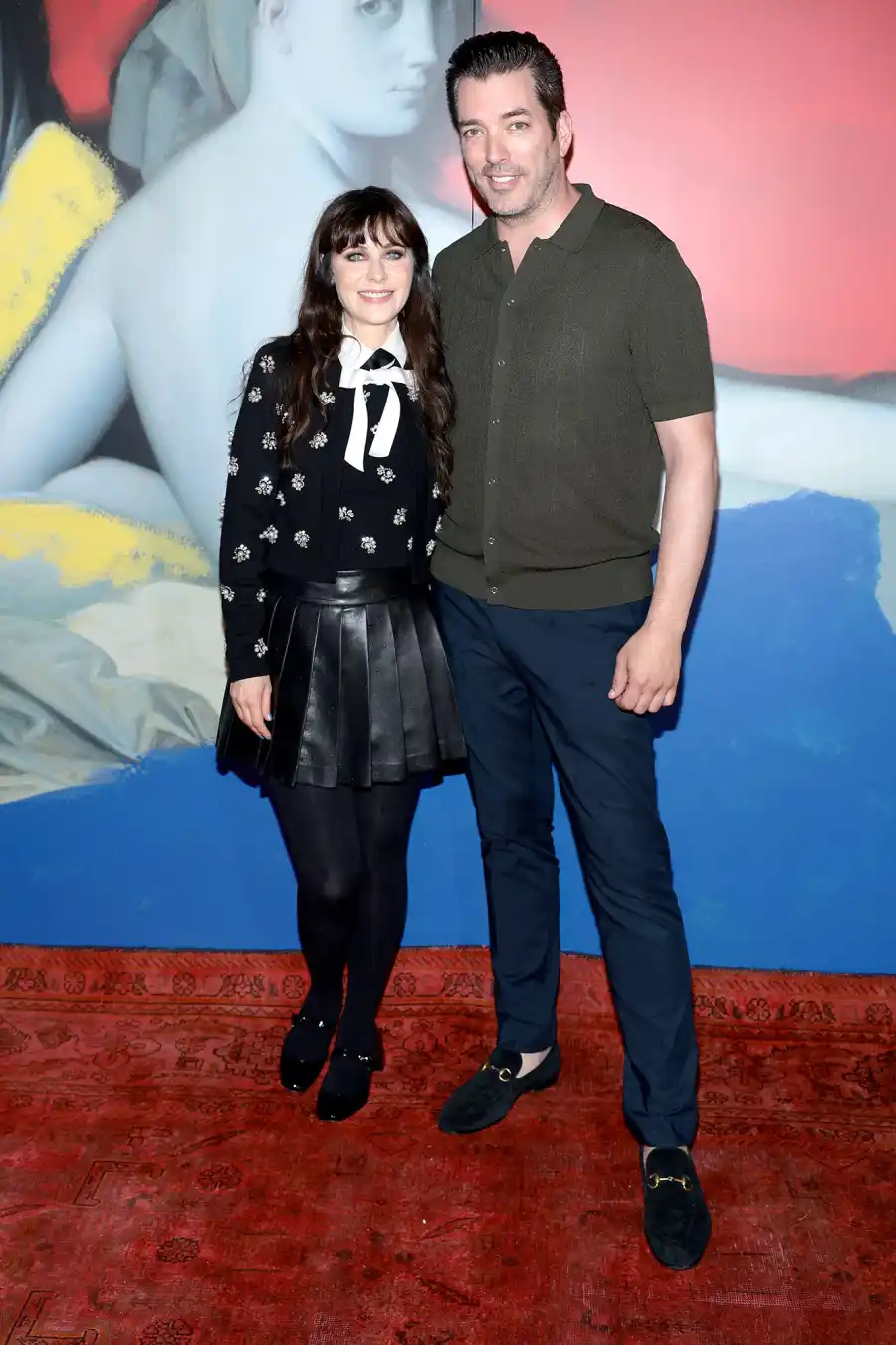 Zooey Deschanel and Jonathan Scott New York Fashion Week NYFW 2023