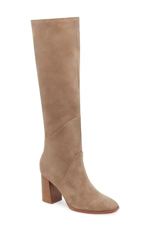 Dolce Vita Flin Knee High Boot in Truffle Suede at Nordstrom, Size 6