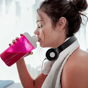 woman drinking best electrolyte powder