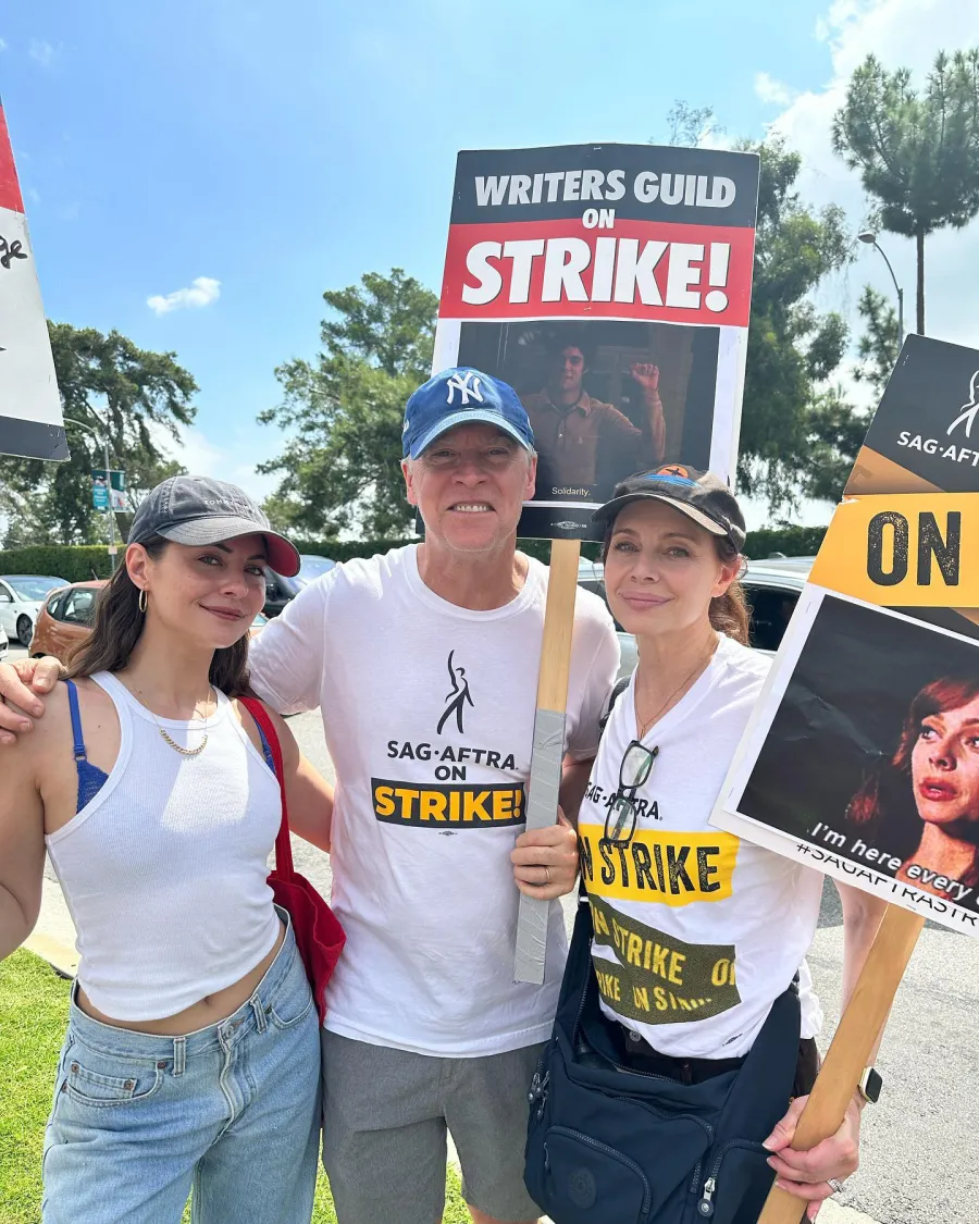 'The O.C.' Cast Reunite at Duel WGA and SAG Strike Picket Line