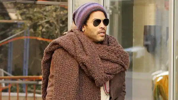 Lenny Kravitz Is Ready for the 1st Day of Fall With His Infamous 'Big Scarf'