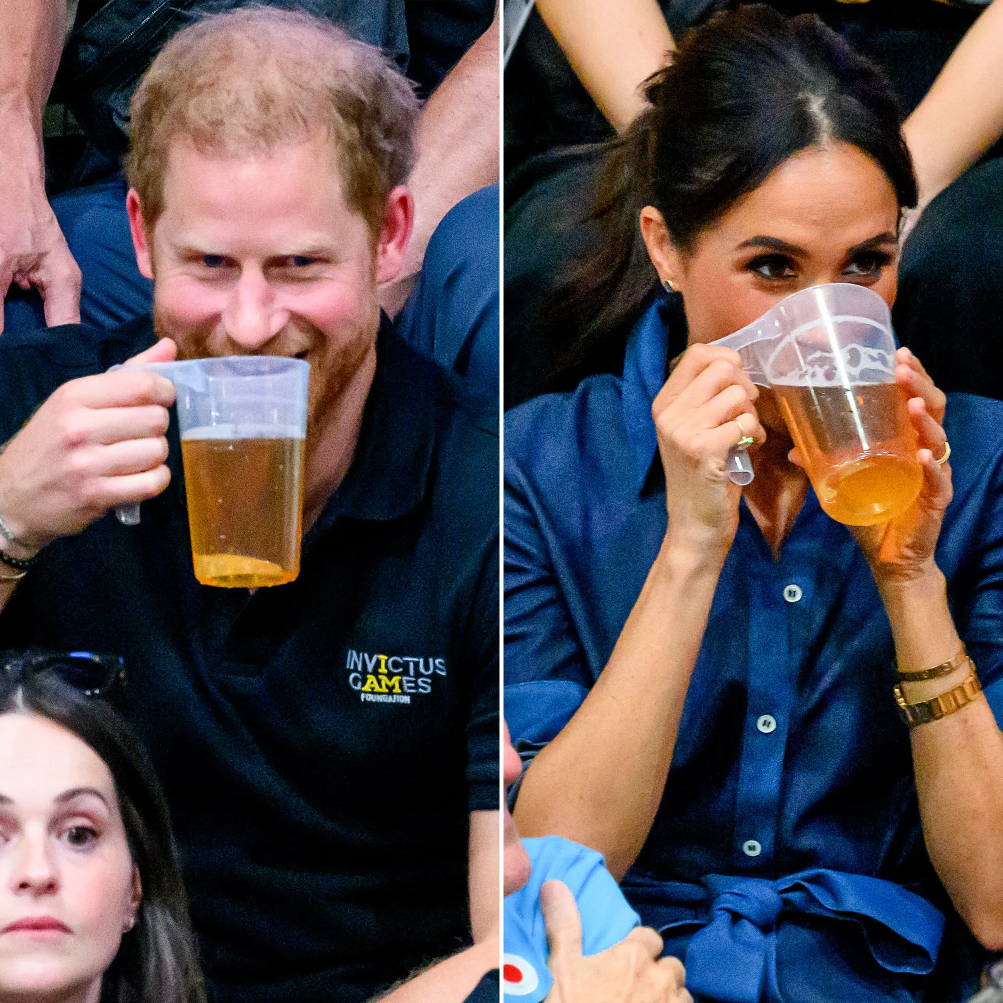 Prince Harry and Meghan Markle Drink Beers at 2023 Invictus Games