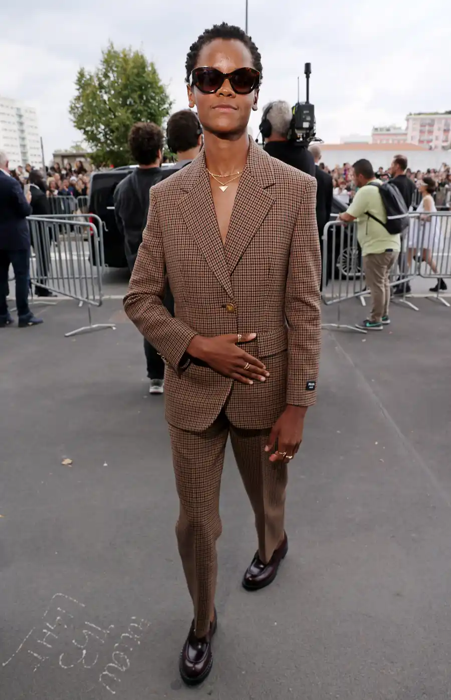 Letitia Wright Prada show The Best Celebrity Street Style Moments of 2023: Photos