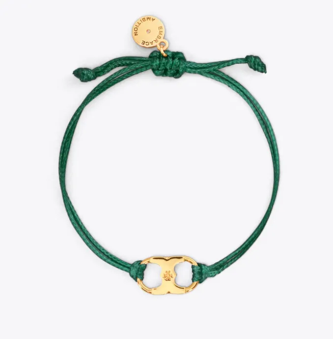 tory burch embrace ambition bracelet green