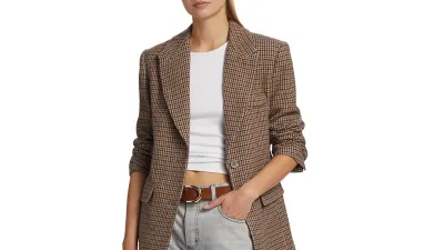 houndstooth blazer