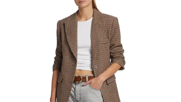 houndstooth blazer