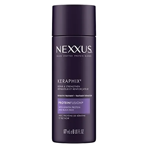 Nexxus Keraphix Damage Repair Pre-Wash Treatment Cream for Dry Hair with Keratin Protein & Black Rice 6 oz