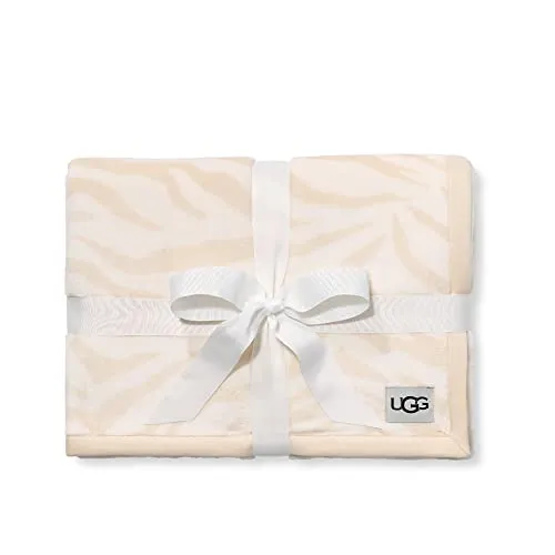 UGG Unisex-Adult Duffield Throw II, White Zebra, 0