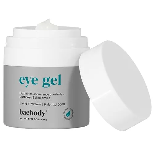 Baebody Eye Gel, Cooling Under Eye Cream For Dark Circles And Puffiness, Hydrating Eye Cream, Soothing Eye Gel, Brightening Eye Gel, Day And Night Eye Gel