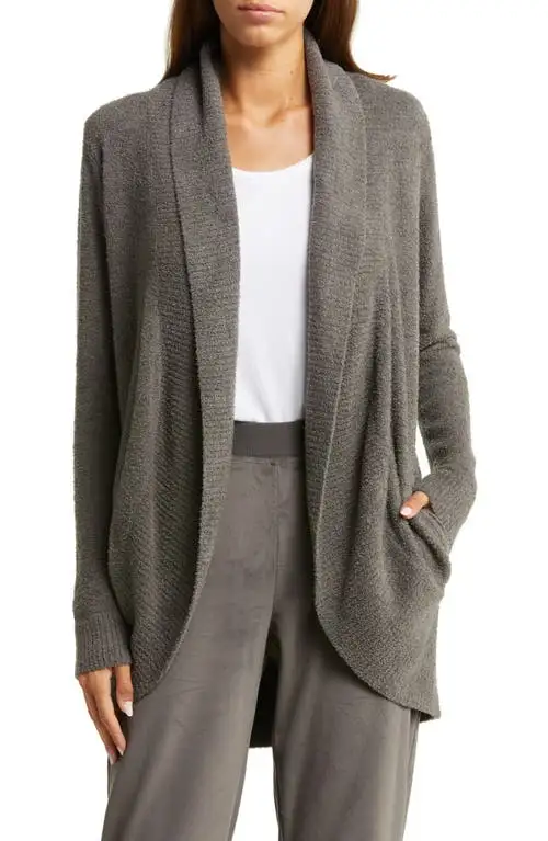 barefoot dreams CozyChic Lite&reg; Circle Cardigan in Mineral at Nordstrom, Size Large