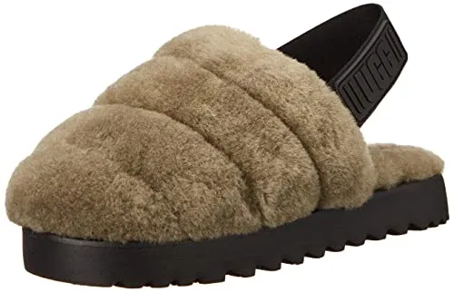 UGG Women's Super Fluff Slipper, Burnt Olive, 9