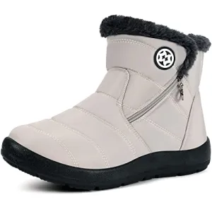 Hsyooes Women’s Ankle Snow Boots