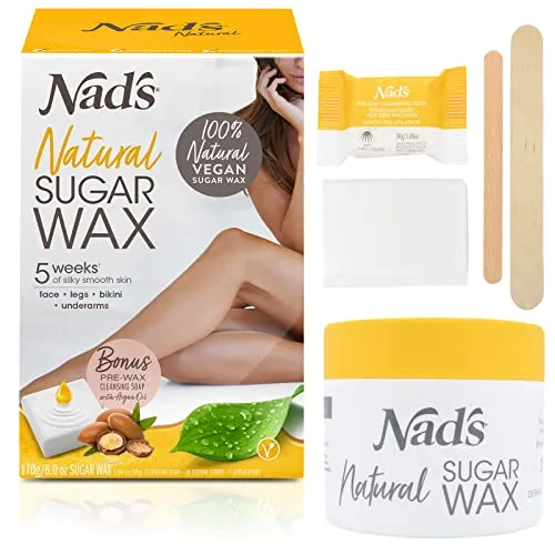 Nad’s Natural Sugar Wax Hair Removal Kit