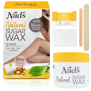 Nad’s Natural Sugar Wax Hair Removal Kit