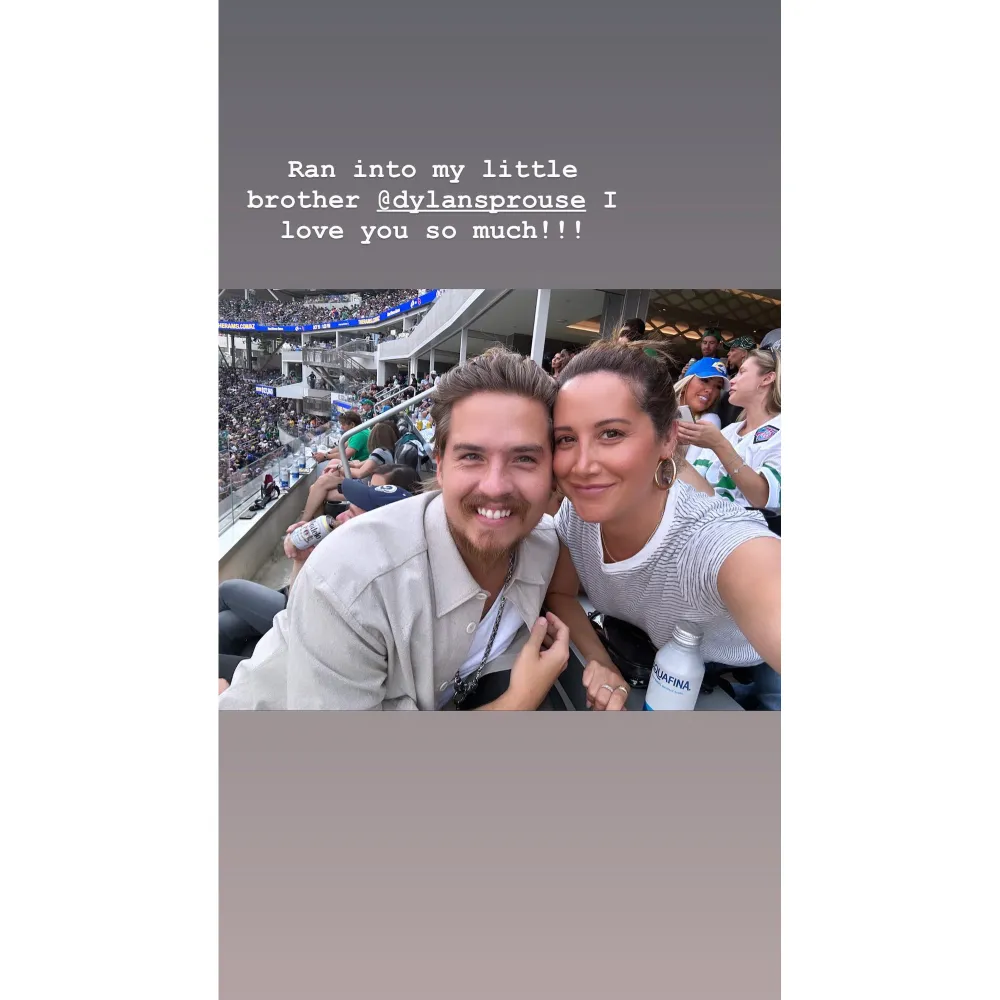Ashley Tisdale Has a Mini Suite Life Reunion With Brother Dylan Sprouse