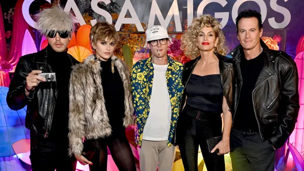 Austin Butler and Kaia Gerber Flaunt Epic '60s Love Story at Casamigos Party, Pose With Her Family