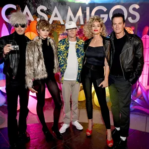 Austin Butler and Kaia Gerber Flaunt Epic '60s Love Story at Casamigos Party, Pose With Her Family