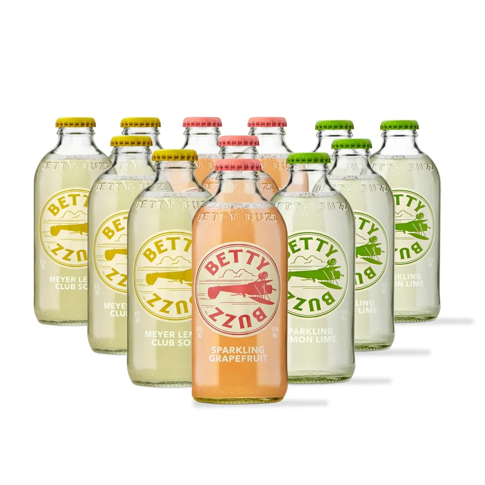 Betty Buzz Premium Sparkling Soda Variety Pack
