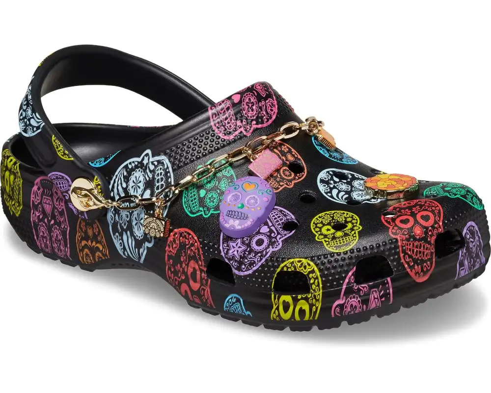 Day of the Dead inspired Croc Shoes