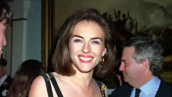 Elizbeth Hurley Talks Versace Safety Pin Dress FEAT