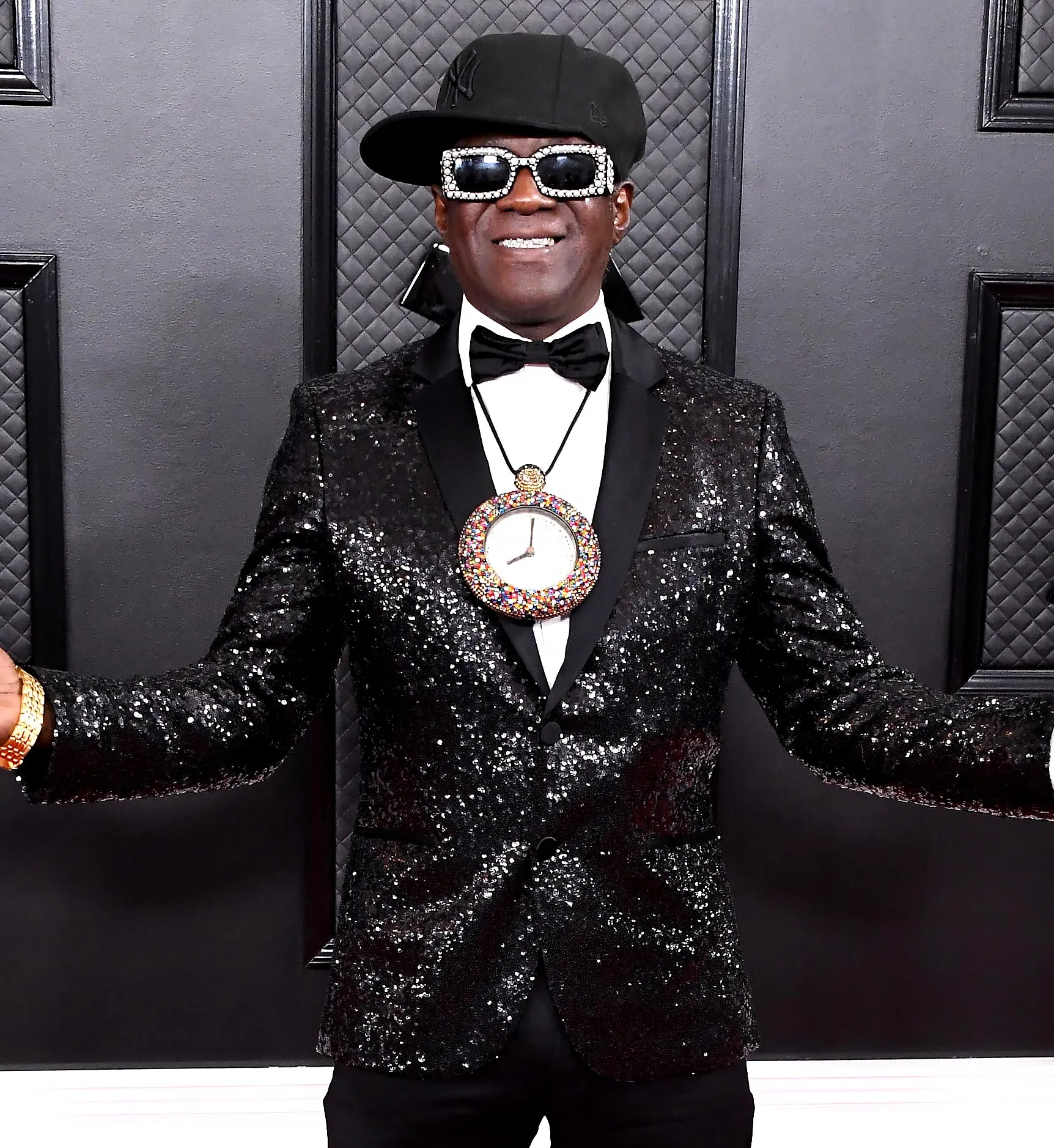 Flavor Flav Performs a Unique Rendition of the National Anthem at Milwaukee Bucks Game