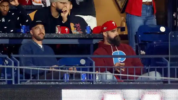 Championship Series - Arizona Diamondbacks v Philadelphia Phillies - Game One, Travis and Jason Kelce