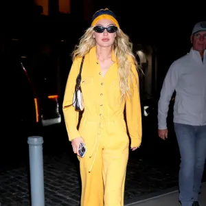 Gigi Hadid Is as Cozy as ever in Boiler Suit, Uggs and Beanie
