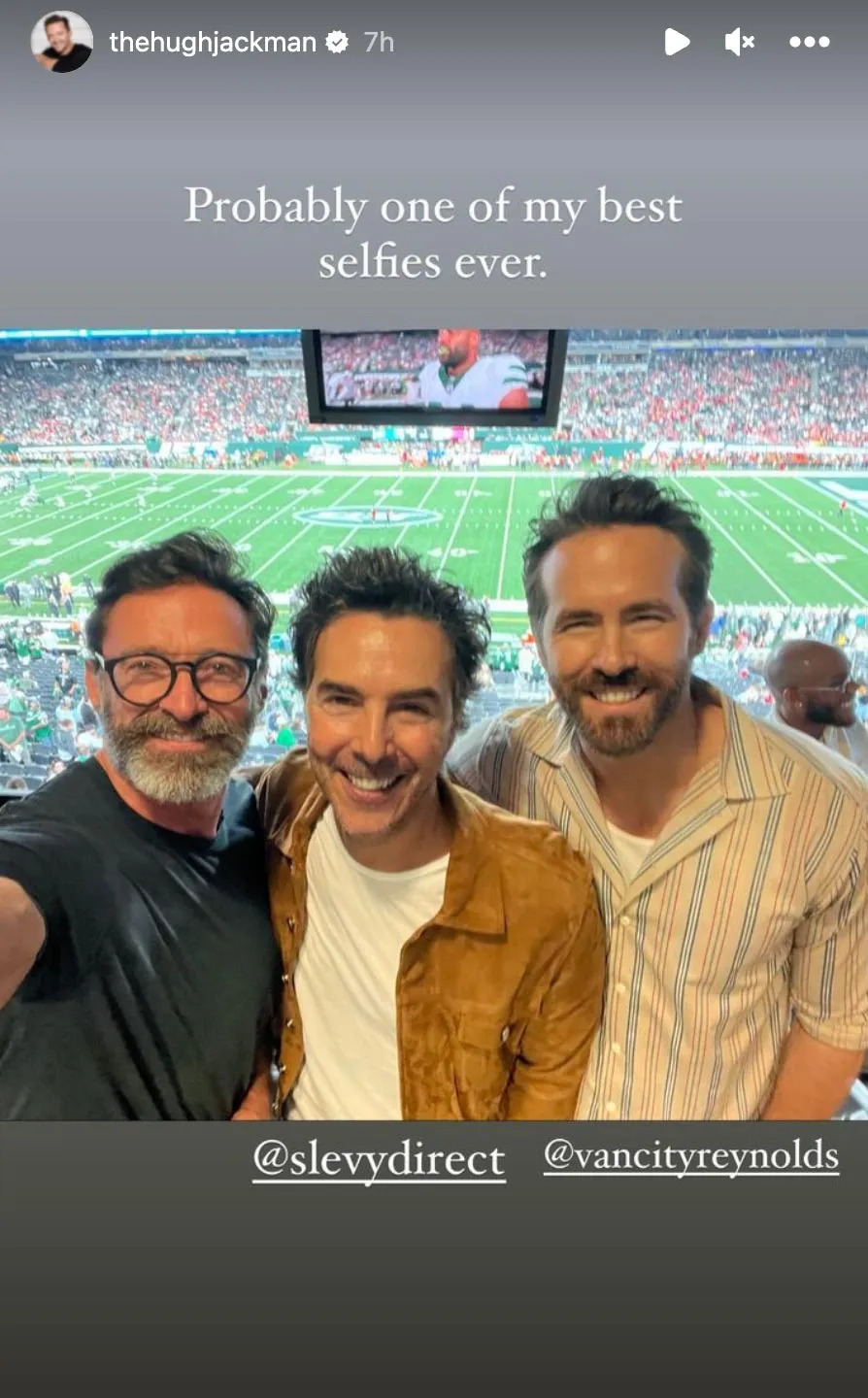 Hugh Jackman Proves He Had the Time of His Life at the Chiefs Games With Star-Studded Selfies
