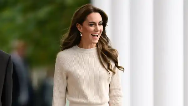 Kate Middleton Breaks Her Streak of Suits With a Knit Skirt Set