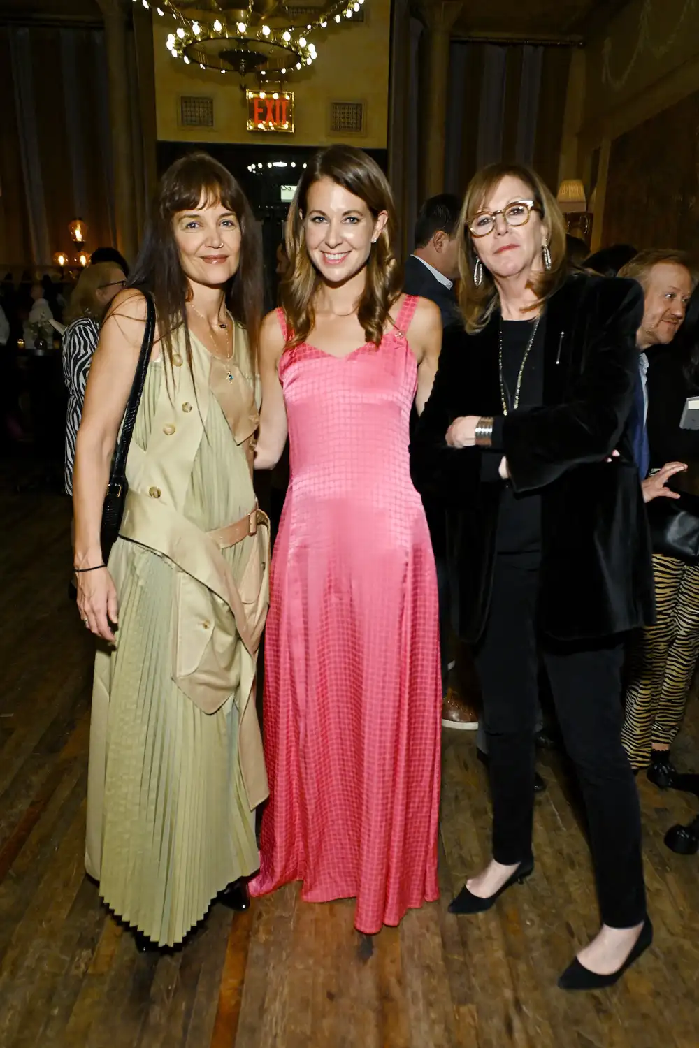 Katie Holmes Wears a Deconstructed Trench Coat as a Dress