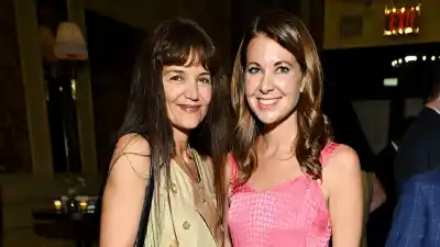 Katie Holmes Wears a Deconstructed Trench Coat as a Dress