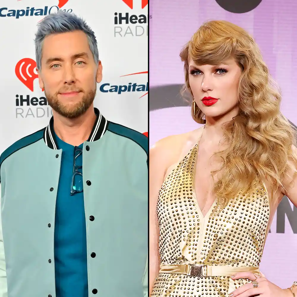 Lance Bass Holds up Not Taylor Swift Sign at NFL Game in Los Angeles