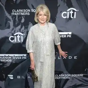 Martha Stewart Shows Off Her Legs in High-Slit Metallic Dress FEAT