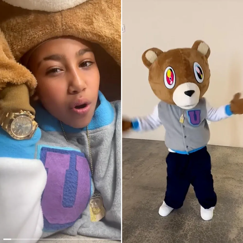 North West Dresses as Dad Kanye West&rsquo;s &lsquo;Dropout Bear&rsquo; for Halloween